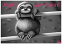 Paresseux adorable pour un anniversaire joyeux